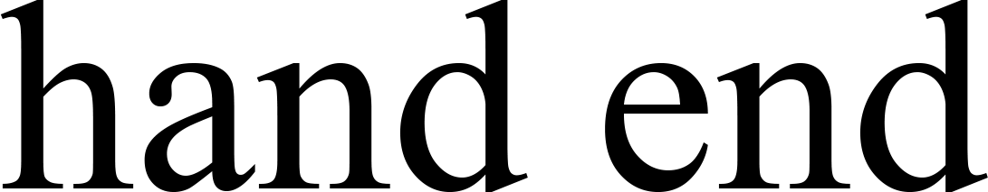 hand end